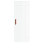 vidaXL Dulap înalt, alb extralucios, 34,5x34x180 cm, lemn prelucrat vidaXL Dulap înalt, alb extralucios, 34,5x34x180 cm, lemn prelucrat