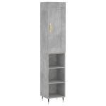 vidaXL Dulap înalt, gri beton, 34,5x34x180 cm, lemn prelucrat vidaXL Dulap înalt, gri beton, 34,5x34x180 cm, lemn prelucrat