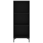 vidaXL Dulap înalt, negru, 34,5x34x180 cm, lemn prelucrat