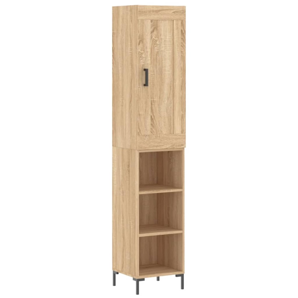 vidaXL Dulap înalt, stejar sonoma, 34,5x34x180 cm, lemn prelucrat