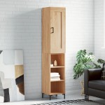vidaXL Dulap înalt, stejar sonoma, 34,5x34x180 cm, lemn prelucrat vidaXL Dulap înalt, stejar sonoma, 34,5x34x180 cm, lemn prelucrat