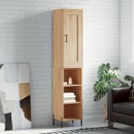 vidaXL Dulap înalt, stejar sonoma, 34,5x34x180 cm, lemn prelucrat vidaXL Dulap înalt, stejar sonoma, 34,5x34x180 cm, lemn prelucrat
