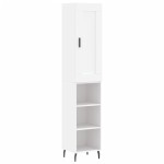 vidaXL Dulap înalt, alb, 34,5x34x180 cm, lemn prelucrat vidaXL Dulap înalt, alb, 34,5x34x180 cm, lemn prelucrat