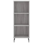 vidaXL Dulap înalt, gri sonoma, 34,5x34x180 cm, lemn prelucrat