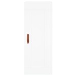 vidaXL Dulap înalt, alb, 34,5x34x180 cm, lemn prelucrat vidaXL Dulap înalt, alb, 34,5x34x180 cm, lemn prelucrat