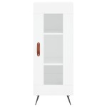 vidaXL Dulap înalt, alb extralucios, 34,5x34x180 cm, lemn prelucrat vidaXL Dulap înalt, alb extralucios, 34,5x34x180 cm, lemn prelucrat