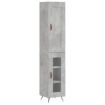 vidaXL Dulap înalt, gri beton, 34,5x34x180 cm, lemn prelucrat vidaXL Dulap înalt, gri beton, 34,5x34x180 cm, lemn prelucrat