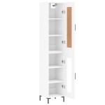 vidaXL Dulap înalt, alb, 34,5x34x180 cm, lemn prelucrat vidaXL Dulap înalt, alb, 34,5x34x180 cm, lemn prelucrat