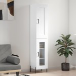 vidaXL Dulap înalt, alb, 34,5x34x180 cm, lemn prelucrat vidaXL Dulap înalt, alb, 34,5x34x180 cm, lemn prelucrat