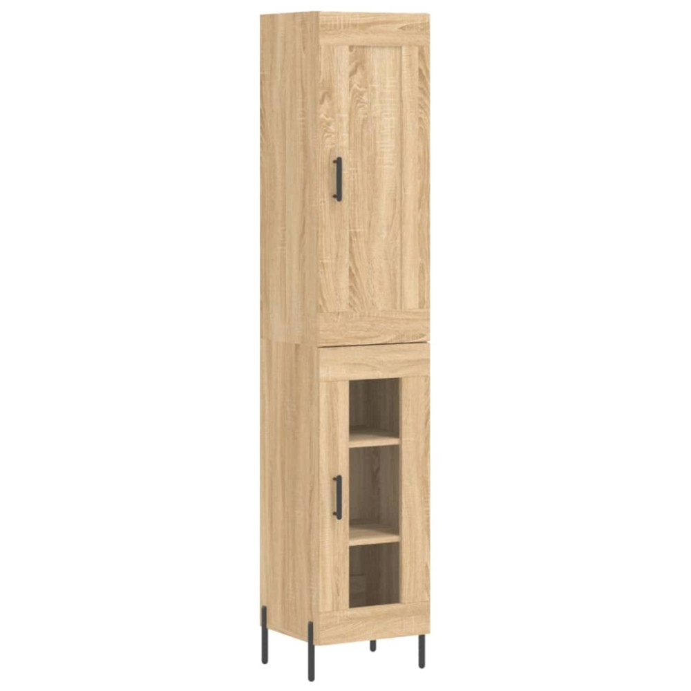 vidaXL Dulap înalt, stejar sonoma, 34,5x34x180 cm, lemn prelucrat