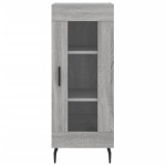 vidaXL Dulap înalt, gri sonoma, 34,5x34x180 cm, lemn prelucrat