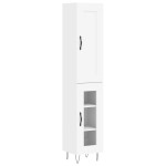 vidaXL Dulap înalt, alb, 34,5x34x180 cm, lemn prelucrat vidaXL Dulap înalt, alb, 34,5x34x180 cm, lemn prelucrat