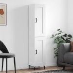 vidaXL Dulap înalt, alb, 34,5x34x180 cm, lemn prelucrat vidaXL Dulap înalt, alb, 34,5x34x180 cm, lemn prelucrat