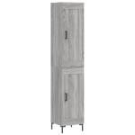 vidaXL Dulap înalt, gri sonoma, 34,5x34x180 cm, lemn prelucrat