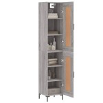 vidaXL Dulap înalt, gri sonoma, 34,5x34x180 cm, lemn prelucrat