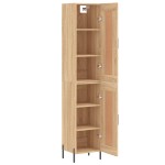vidaXL Dulap înalt, stejar sonoma, 34,5x34x180 cm, lemn prelucrat