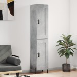 vidaXL Dulap înalt, gri beton, 34,5x34x180 cm, lemn prelucrat vidaXL Dulap înalt, gri beton, 34,5x34x180 cm, lemn prelucrat