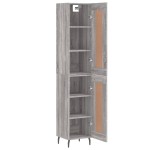 vidaXL Dulap înalt, gri sonoma, 34,5x34x180 cm, lemn prelucrat