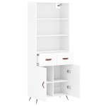 vidaXL Dulap înalt, alb, 69,5x34x180 cm, lemn compozit
