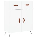 vidaXL Dulap înalt, alb, 69,5x34x180 cm, lemn compozit