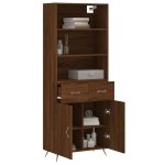 vidaXL Dulap înalt, stejar maro, 69,5x34x180 cm, lemn compozit