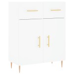 vidaXL Dulap înalt, alb, 69,5x34x180 cm, lemn compozit