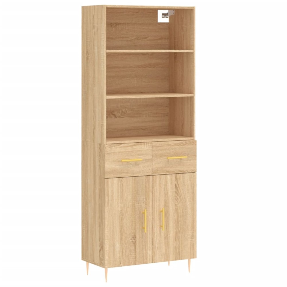 vidaXL Dulap înalt, stejar sonoma, 69,5x34x180 cm, lemn compozit