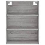 vidaXL Dulap înalt, gri sonoma, 69,5x34x180 cm, lemn compozit