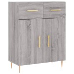 vidaXL Dulap înalt, gri sonoma, 69,5x34x180 cm, lemn compozit