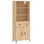 vidaXL Dulap înalt, stejar sonoma, 69,5x34x180 cm, lemn compozit vidaXL Dulap înalt, stejar sonoma, 69,5x34x180 cm, lemn compozit