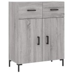 vidaXL Dulap înalt, gri sonoma, 69,5x34x180 cm, lemn compozit