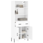 vidaXL Dulap înalt, alb, 69,5x34x180 cm, lemn compozit