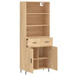 vidaXL Dulap înalt, stejar sonoma, 69,5x34x180 cm, lemn compozit