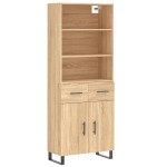 vidaXL Dulap înalt, stejar sonoma, 69,5x34x180 cm, lemn compozit vidaXL Dulap înalt, stejar sonoma, 69,5x34x180 cm, lemn compozit