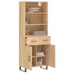 vidaXL Dulap înalt, stejar sonoma, 69,5x34x180 cm, lemn compozit vidaXL Dulap înalt, stejar sonoma, 69,5x34x180 cm, lemn compozit