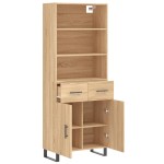 vidaXL Dulap înalt, stejar sonoma, 69,5x34x180 cm, lemn compozit vidaXL Dulap înalt, stejar sonoma, 69,5x34x180 cm, lemn compozit