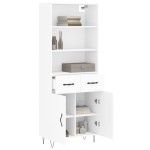 vidaXL Dulap înalt, alb, 69,5x34x180 cm, lemn compozit