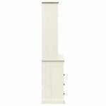 vidaXL Dulap înalt VIGO, alb, 80x40x176 cm, lemn masiv de pin vidaXL Dulap înalt VIGO, alb, 80x40x176 cm, lemn masiv de pin