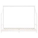 vidaXL Cadru de pat pentru copii, alb, 2x(80x200)cm, lemn masiv de pin vidaXL Cadru de pat pentru copii, alb, 2x(80x200)cm, lemn masiv de pin