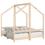 vidaXL Cadru de pat pentru copii, 2x(70x140) cm, lemn masiv de pin vidaXL Cadru de pat pentru copii, 2x(70x140) cm, lemn masiv de pin