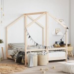 vidaXL Cadru de pat pentru copii, 2x(70x140) cm, lemn masiv de pin vidaXL Cadru de pat pentru copii, 2x(70x140) cm, lemn masiv de pin
