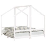 vidaXL Cadru de pat pentru copii, 2x(80x160) cm, lemn masiv de pin vidaXL Cadru de pat pentru copii, 2x(80x160) cm, lemn masiv de pin