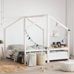 vidaXL Cadru de pat pentru copii, 2x(80x160) cm, lemn masiv de pin vidaXL Cadru de pat pentru copii, 2x(80x160) cm, lemn masiv de pin