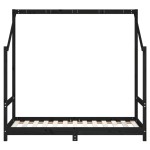 vidaXL Cadru de pat pentru copii negru 2x(80x160) cm lemn masiv de pin vidaXL Cadru de pat pentru copii negru 2x(80x160) cm lemn masiv de pin