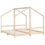 vidaXL Cadru pat pentru copii, 2x(90x190) cm, lemn masiv de pin vidaXL Cadru pat pentru copii, 2x(90x190) cm, lemn masiv de pin