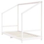 vidaXL Cadru de pat pentru copii, 2x(90x190) cm, lemn masiv de pin