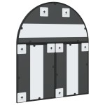 vidaXL Oglindă de perete, negru, 60x70 cm, arcuită, fier