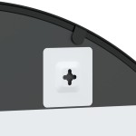 vidaXL Oglindă de perete, negru, 80x120 cm, arcuită, fier