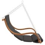 vidaXL Balansoar cu pernă, lemn masiv de molid cu finisaj din tec vidaXL Balansoar cu pernă, lemn masiv de molid cu finisaj din tec