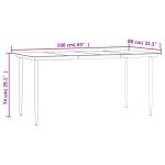 vidaXL Set mobilier de grădină, 5 piese, negru, oțel și textilenă vidaXL Set mobilier de grădină, 5 piese, negru, oțel și textilenă